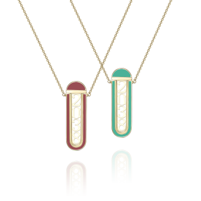 Колье-трансформер с эмалью