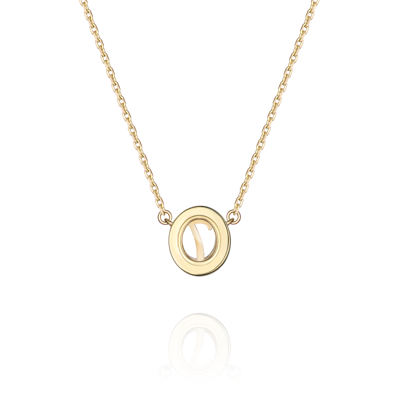 Колье "7" с эмалью