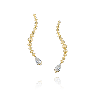 E03-D-000-2 Серьги (585) (2 Бр Груша 0,370Ct 3/5А) ШК: 2000000038049