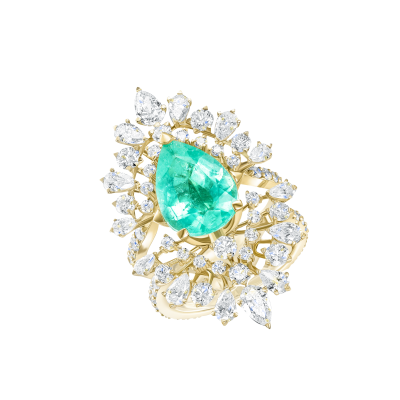 R49-FD-081-5 Кольцо (750) (2 Бр Груша 0,410Ct 3/5А ,8 Бр Груша 0,710Ct 3/5А ,4 Бр Груша 0,190Ct 3/5А ,1 Бр Кр-57 0,110Ct 3/5А ,) ШК: 2000000045719