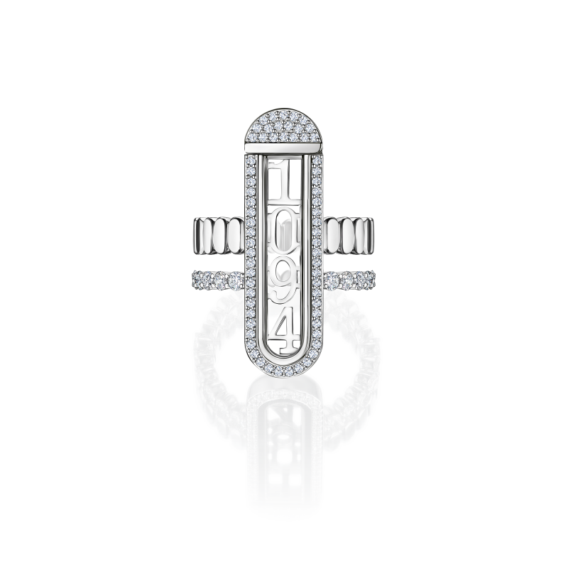 Кольцо-трансформер с бриллиантами