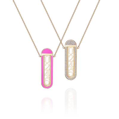 Колье-трансформер с бриллиантами и эмалью