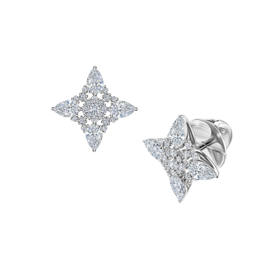 Серьги-пусеты с бриллиантами